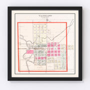 Valparaiso Vintage Map 1907