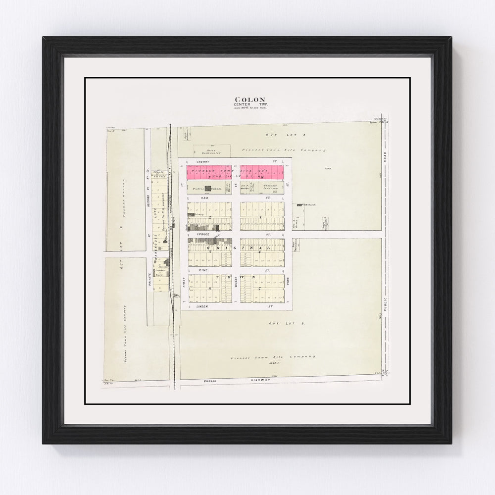 Colon Vintage Map 1907