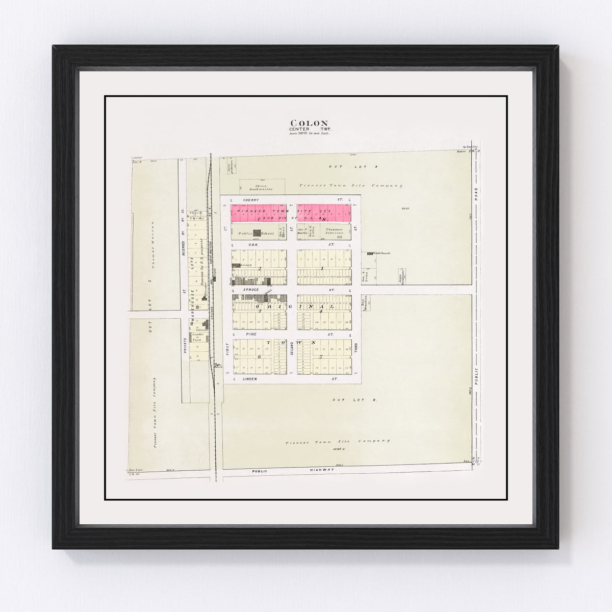 Colon Vintage Map 1907
