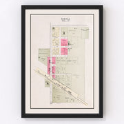Ithaca Vintage Map 1907