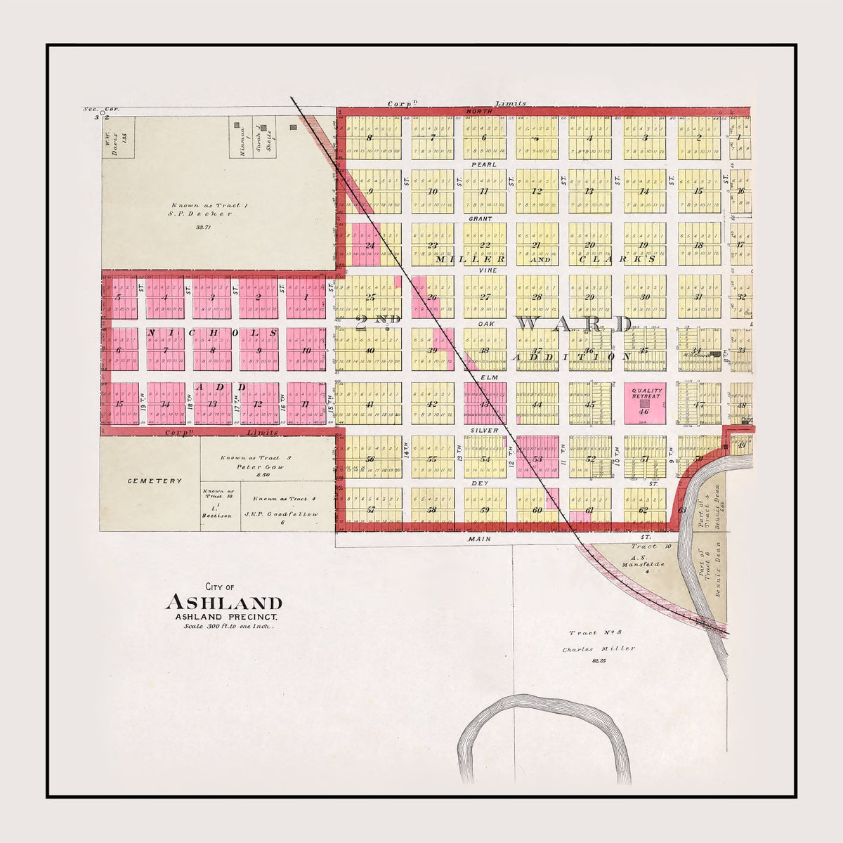 Preview of Vintage Map of Ashland, Nebraska 1907