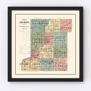 Vigo County Vintage Map 1907