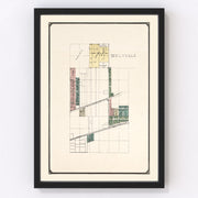 Seelyville Vintage Map 1907