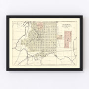 Denison Vintage Map 1908