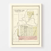 map of Charter Oak
