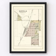 Manilla Vintage Map 1908