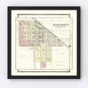 Bancroft Vintage Map 1908