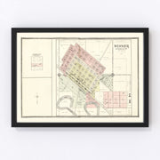 Wisner Vintage Map 1908