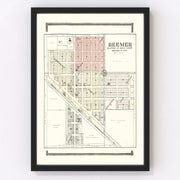 Beemer Vintage Map 1908