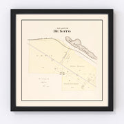 Desoto Vintage Map 1908