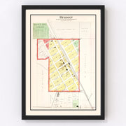 Herman Vintage Map 1908