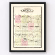 Buena Vista County Vintage Map 1908