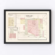 Storm Lake Vintage Map 1908