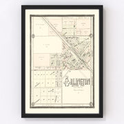 Arlington Vintage Map 1909