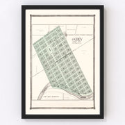 Ogden Vintage Map 1909