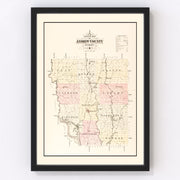 Andrew County Vintage Map 1909