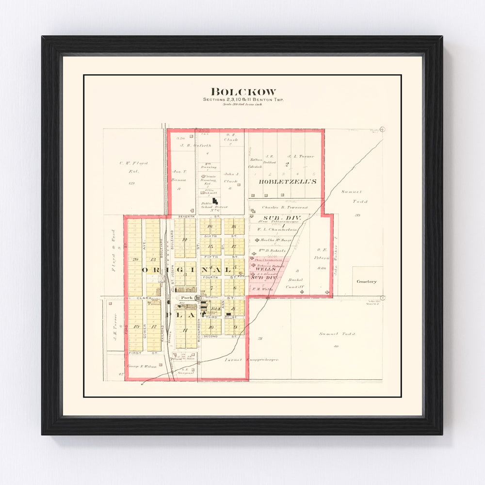 Bolckow Vintage Map 1909