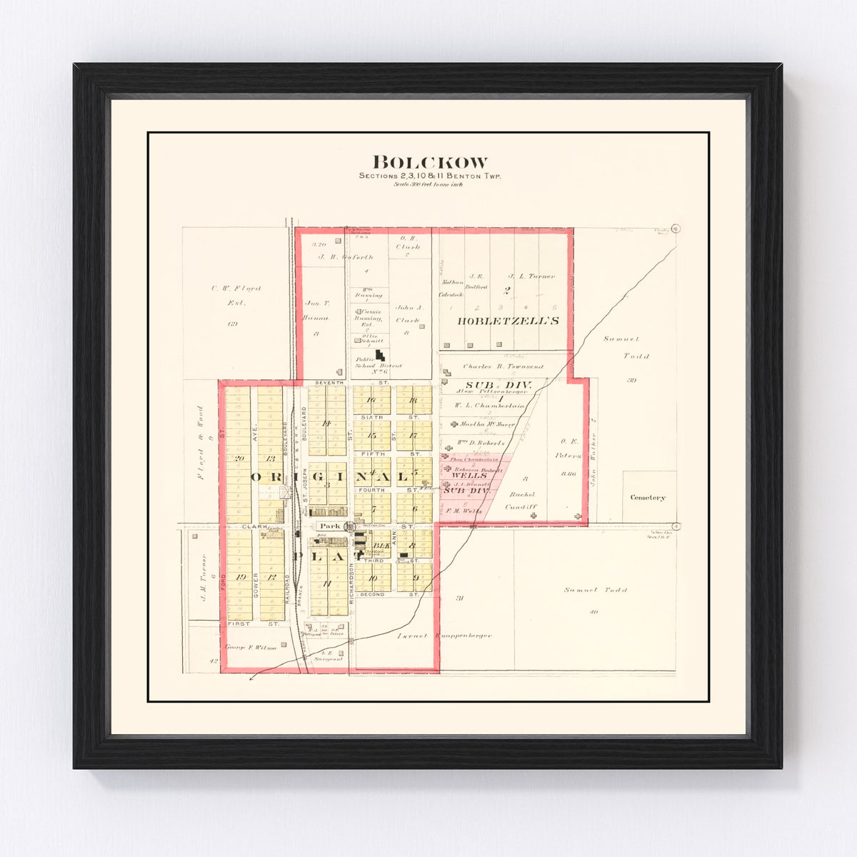Bolckow Vintage Map 1909