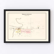 Whitesville Vintage Map 1909