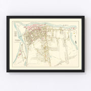 Chicopee Center Vintage Map 1912