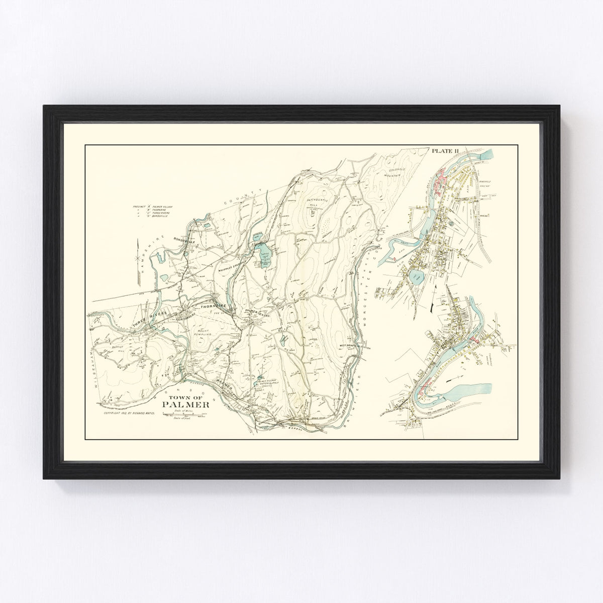 Palmer Vintage Map 1912