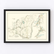 Palmer Vintage Map 1912