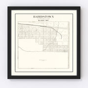 Bairdstown Vintage Map 1912