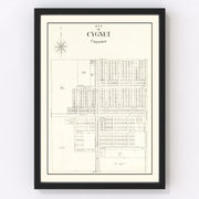 Cygnet Vintage Map 1912