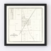 Haskins Vintage Map 1912