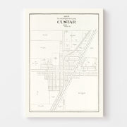 map of Custar