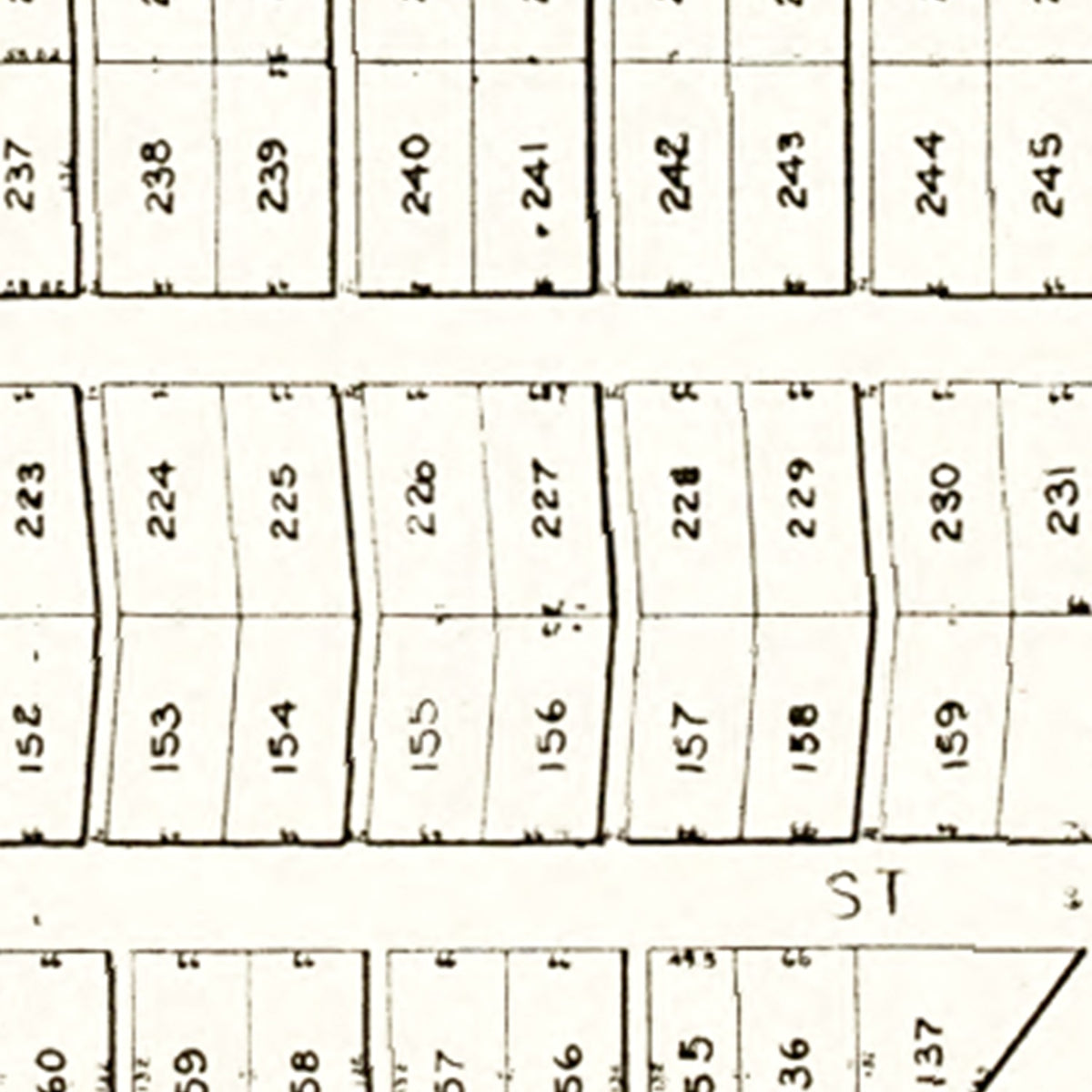 Restored historic details from the 1912 city map of Freeport, Ohio