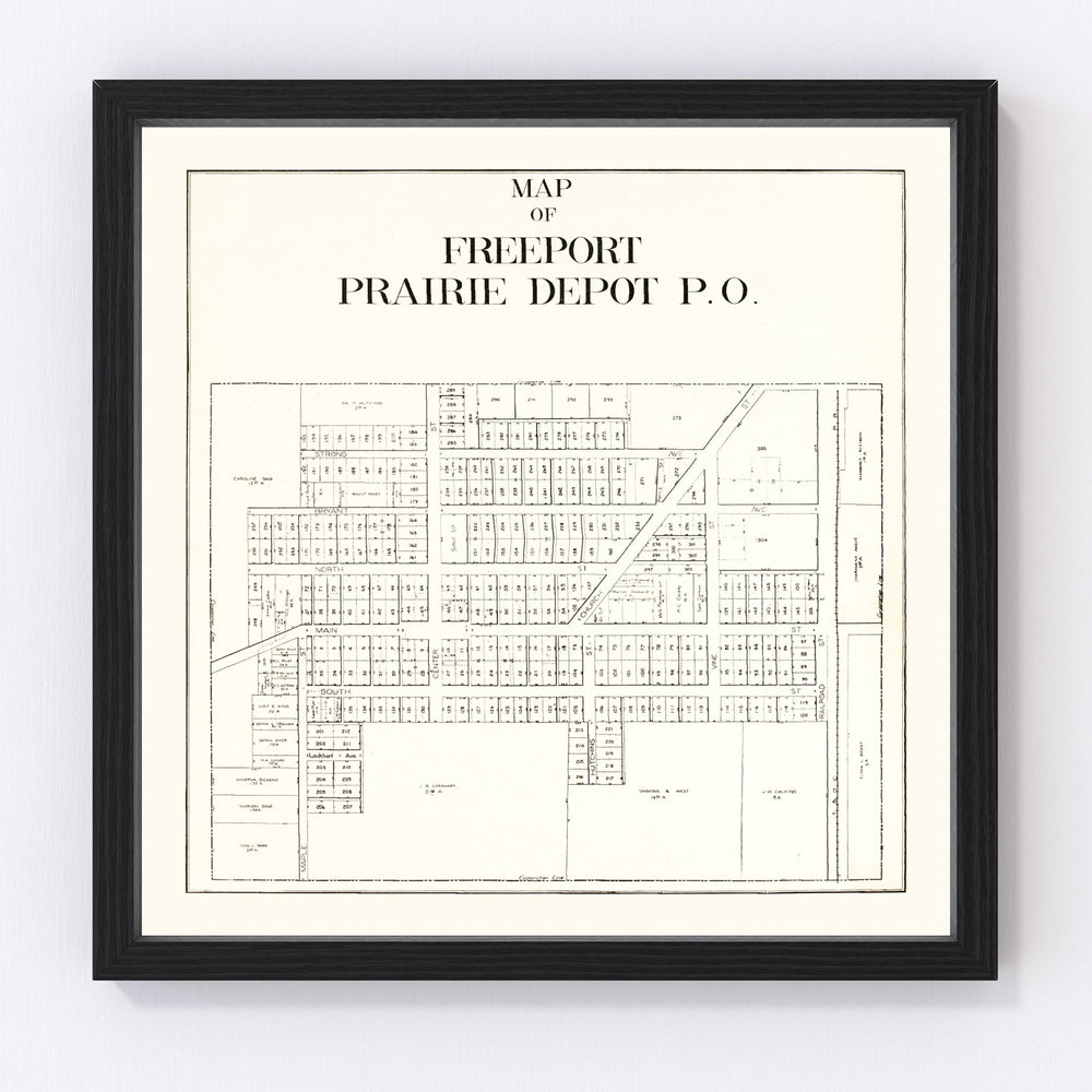 Freeport Vintage Map 1912