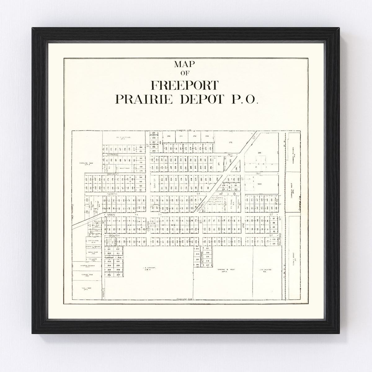 Freeport Vintage Map 1912