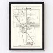 Walbridge Vintage Map 1912