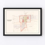 Gratis Vintage Map 1912