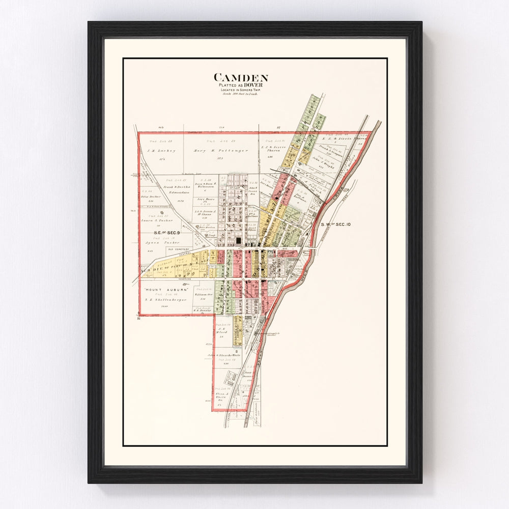 Camden Vintage Map 1912