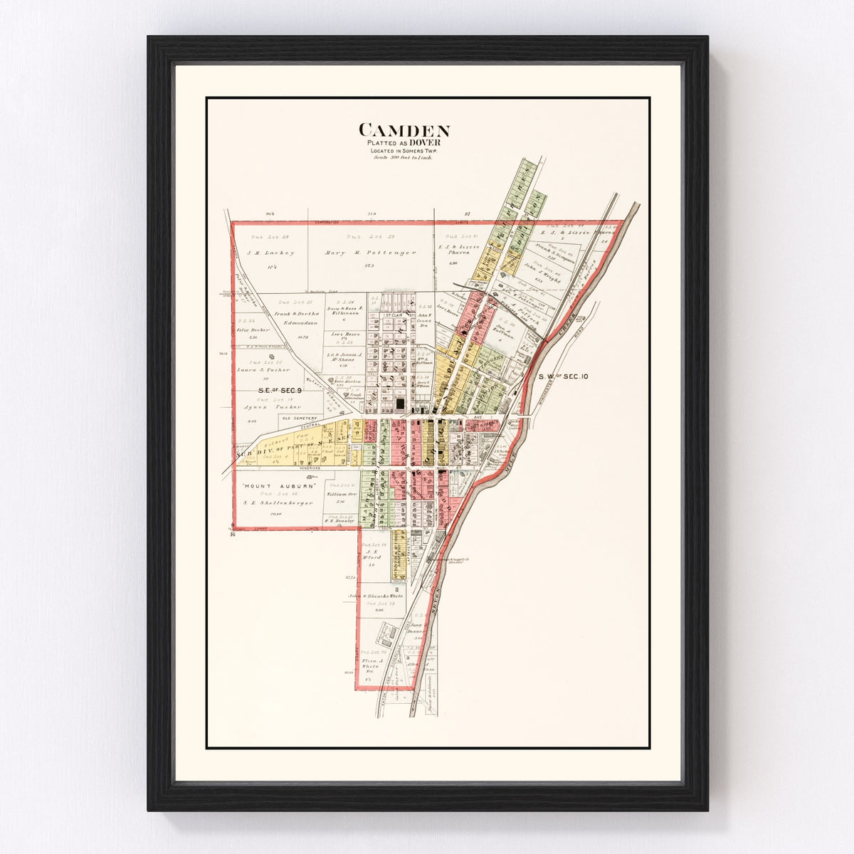 Camden Vintage Map 1912