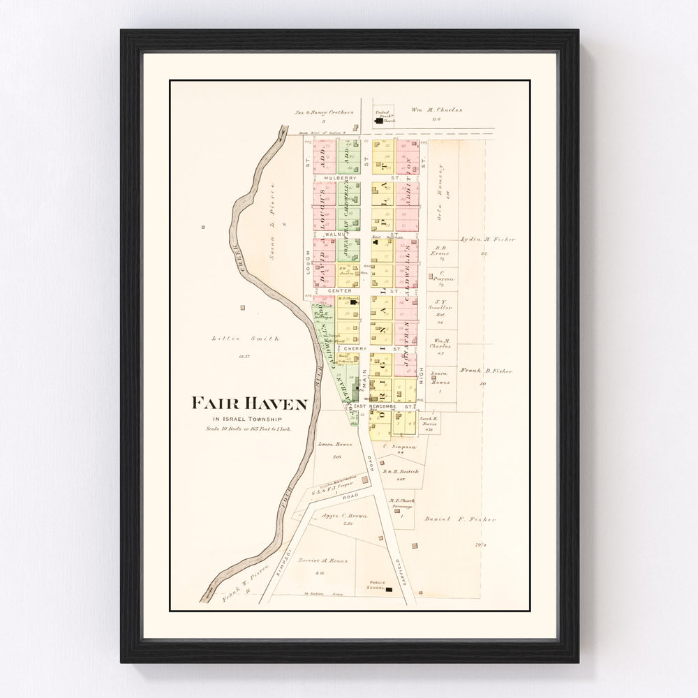 Fair Haven Vintage Map 1912