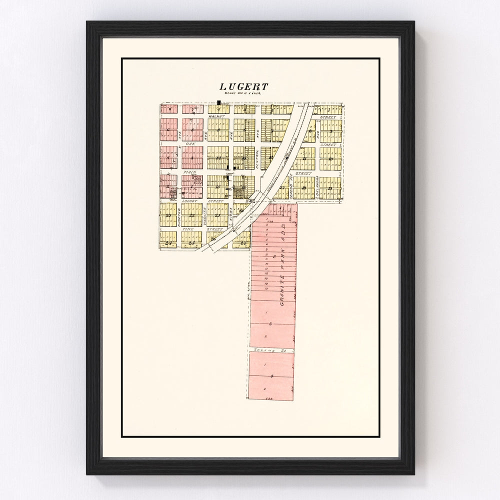 Lugert Vintage Map 1913
