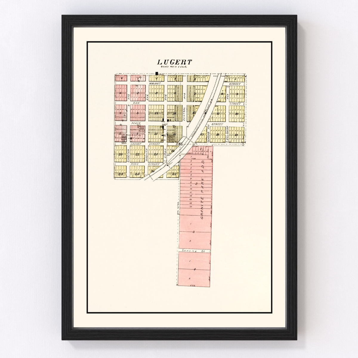 Lugert Vintage Map 1913