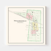 map of Milledgeville