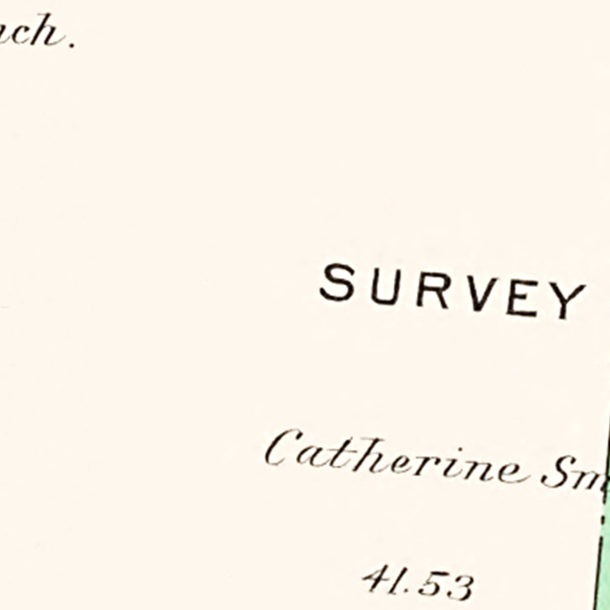 Restored historic details from the 1913 city map of Milledgeville, Ohio