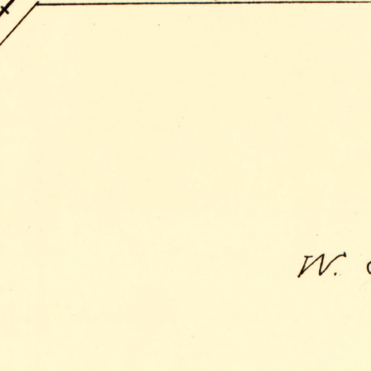 Restored historic details from the 1914 city map of Bellflower, Illinois
