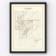 Cedarburg Vintage Map 1915