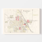 map of Evansville