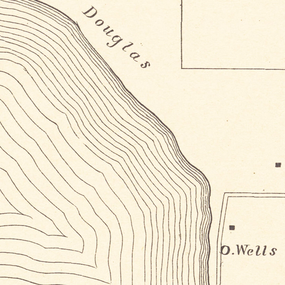 Restored historic details from the 1921 body of water map of County, Minnesota