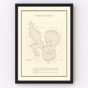 Lake Washington Vintage Map 1921