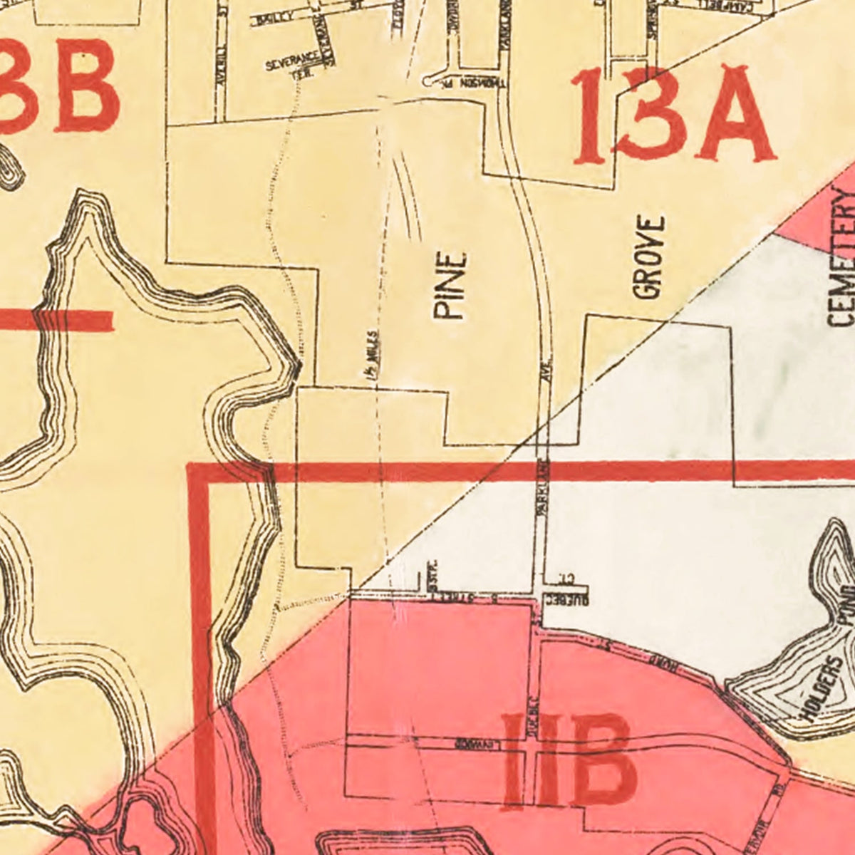 Restored historic details from the 1924 city map of Lynn, Massachusetts