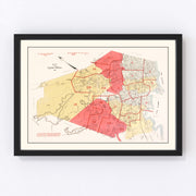 Lynn Vintage Map 1924