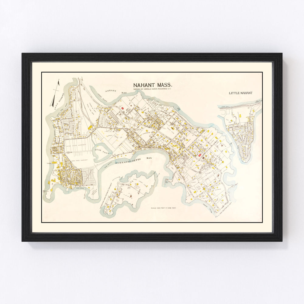 Nahant Vintage Map 1924